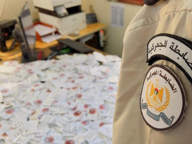 ضبط 5000 شريحة اتصالات اسرائيلية ممنوعة من التداول في محافظة قلقيلية