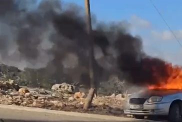شاهد- مستوطنون يهاجمون المنازل ويحرقون المركبات شرق نابلس