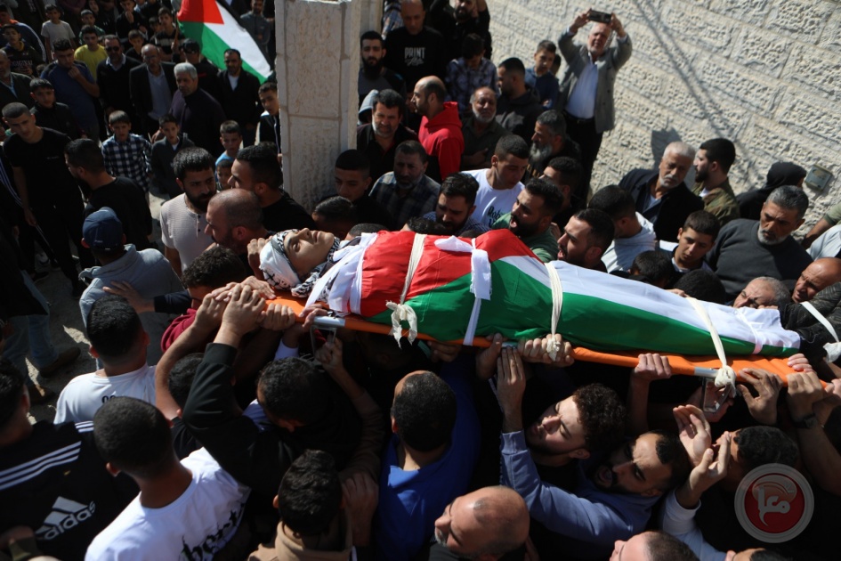 صور- تشييع جثمان الشهيد الطفل ناجي البابا في حلحول
