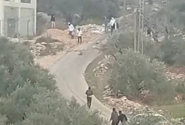 شاهد إصابة مواطن في هجوم للمستوطنين جنوب نابلس