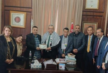 اللواء النتشة يطلع عميد الهيئة الوطنية للمحامين بتونس على الاوضاع الفلسطينية