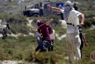 اصابة 7 فلسطينيين بعد اعتداء المستوطنين عليهم شرق رام الله
