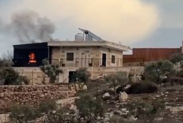 مستوطنون يحرقون غرفا زراعية في المغيّر شمال شرق رام الله