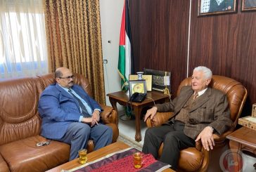 عباس زكي يستقبل سفير جنوب أفريقيا لدى فلسطين