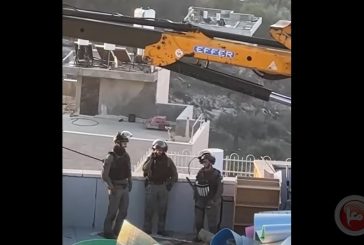 شاهد- الاحتلال يهدم مسجدا في قرية صور باهر بالقدس