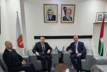 اللواء ناصر البوريني يستقبل سفير المملكة الأردنية الهاشمية في فلسطين