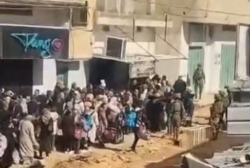 شاهد- تدمير واسع ونزوح 2000 مواطن قسرا من مخيم الفارعة