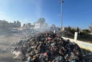 170 ألف طن من النفايات متراكم في مدينة غزة