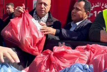 الدفاع المدني يقدم مساعدات للعائلات المحاصرة في مخيم نور شمس