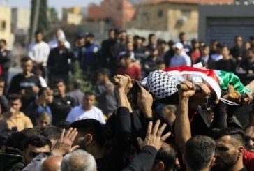 تشييع جثمان الشهيدة سندس شلبي من مخيم نور شمس