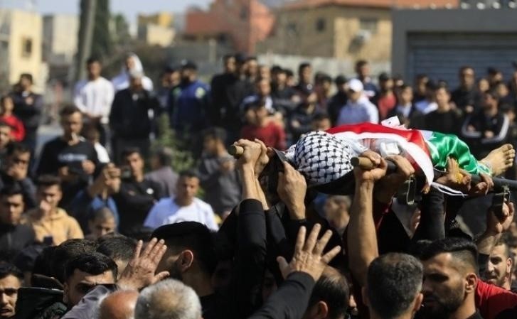 تشييع جثمان الشهيدة سندس شلبي من مخيم نور شمس