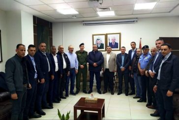 اللواء ناصر البوريني يلتقي محافظ نابلس وقادة الأجهزة الأمنية لتعزيز التعاون المشترك