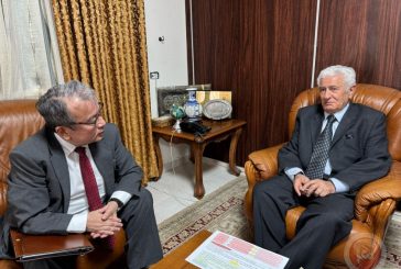 عباس زكي يستقبل السفير الياباني لدى دولة فلسطين