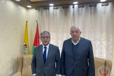 العالول يدعو السفير الياباني إلى تكثيف الجهود لوقف عدوان الاحتلال على شعبنا
