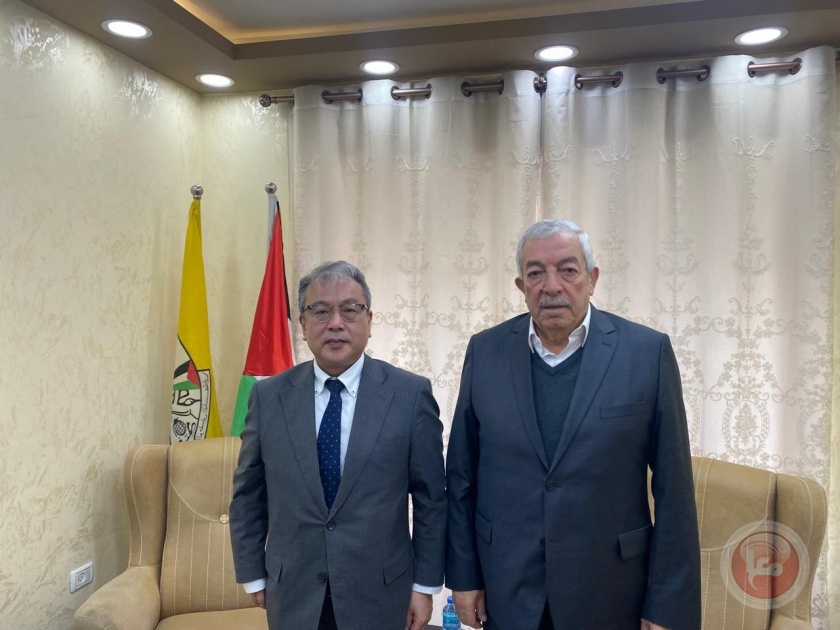 العالول يدعو السفير الياباني إلى تكثيف الجهود لوقف عدوان الاحتلال على شعبنا