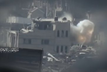 السرايا تبث مشاهد لاستهداف منزل تحصّن به جنود الاحتلال بحي التفاح
