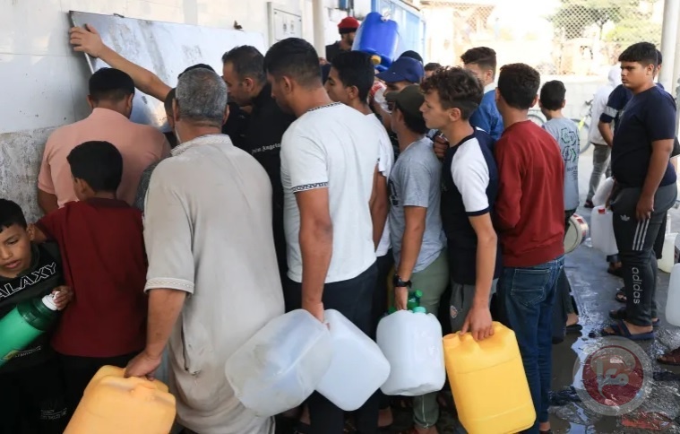 أزمة عطش كبيرة بغزة بعد توقف خط مياه رئيسي عن العمل