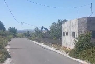 الاحتلال يجرف شارعا زراعيا في قرية ياسوف شرق سلفيت