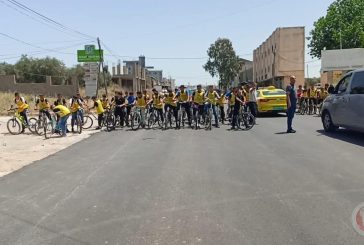 الاتحاد الفلسطيني للدراجات الهوائية ينظم مسيرة دراجات هوائية في بلدة الزاوية