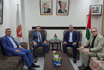 اللواء ناصر البوريني يستقبل القنصل المصري في رام الله