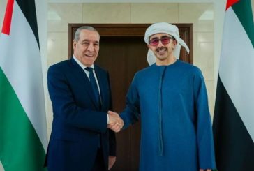 الشيخ يلتقي وزير خارجية الإمارات