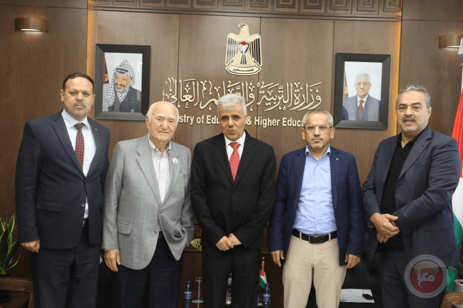 برهم يبحث مع ممثل اتحاد أبناء رام الله سبل دعم التعليم في غزة