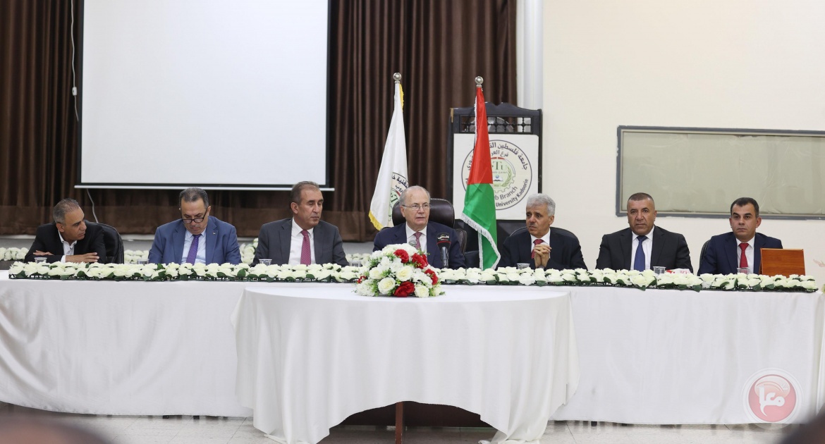 مصطفى يؤكد دعم الحكومة لجامعة فلسطين التقنية بتوجهها نحو تعزيز التخصص