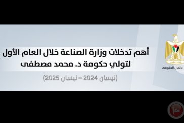 مركز الاتصال الحكومي يستتعرض أبرز تدخلات وزارة الصناعة خلال العام الأول للحكومة