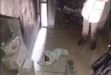 العثور على مولود جديد بإحدى العمارات في غزة