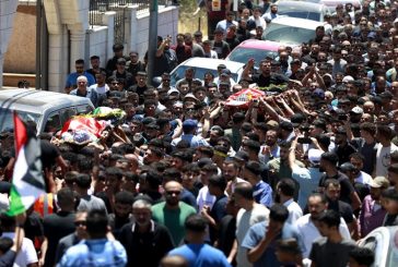 رام الله: تشييع جثماني الشهيدين الشلبي ومصلط في المزرعة الشرقية