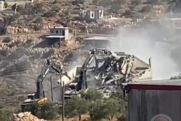 الاحتلال يهدم منزلاً وبئر مياه في رافات غرب سلفيت