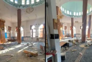جراء عدوان الاحتلال- دمار وخراب في مسجد أبو بكر الصديق بمخيم نور شمس