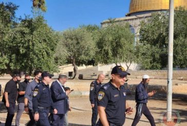 على رأسهم بن غفير- مئات المستوطنين يقتحمون باحات المسجد الأقصى (فيديو)