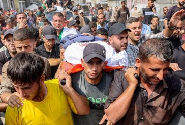 غضب عالمي.. تشييع 5 صحفيين اغتالهم الاحتلال في غزة (صور)