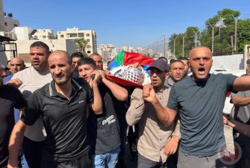 تشييع جثمان الشهيد أحمد شحادة في نابلس