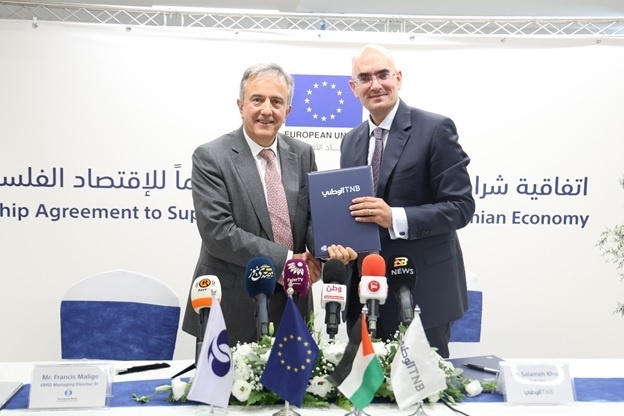 البنك الوطني والبنك الأوروبي لإعادة الإعمار والتنمية يوقعان اتفاقيتين لحزمتي تمويل خضراء وتجارية بقيمة 7 مليون دولار أمريكي