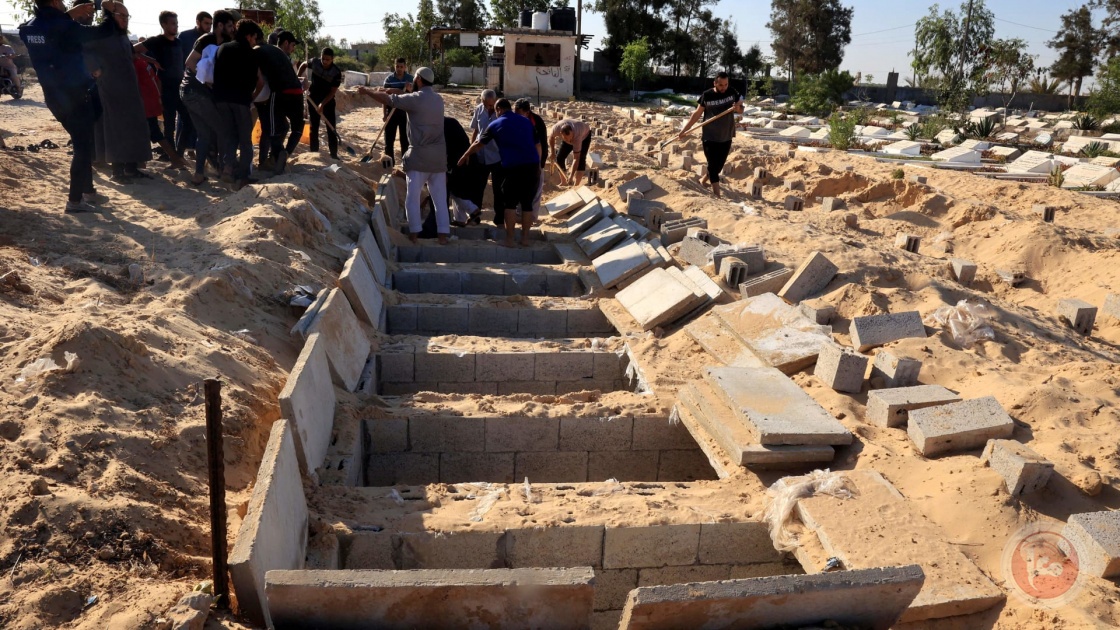 الصحة بغزة تقرر دفن 38 شهيدا لم يتم التعرف عليهم