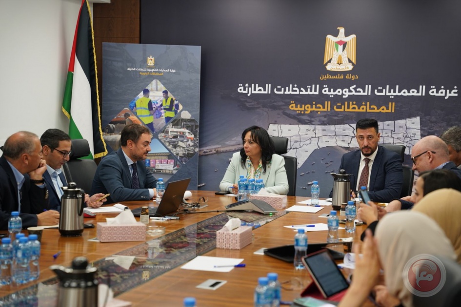 غرفة العمليات الحكومية و(UNDP) يبحثان تعزيز التنسيق وجهود الإغاثة والتعافي في غزة