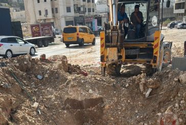 سلطة المياه تنجز أعمال صيانة عاجلة لخط المياه الرئيسي المغذي لبيت لحم ومناطق محيطة