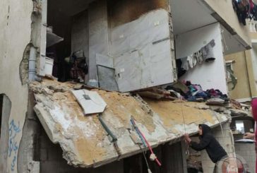 انهيار 3 مبان في مدينة غزة بسبب المنخفض الجوي