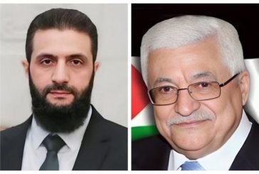 الرئيس يهنئ الرئيس السوري بالذكرى السنوية الأولى ليوم التحرير