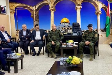 قائد الأمن الوطني يلتقي رجال الأعمال في الخليل