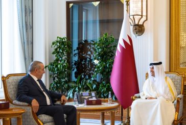 الشيخ يلتقي رئيس الوزراء القطري لبحث مستجدات الوضع الفلسطيني