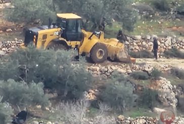 الاحتلال يجرف طريقا زراعيا في قرية ياسوف شرق سلفيت