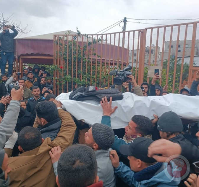 غزة.. شهيد قرب دوار بني سهيلا وتشييع حاشد للصحفيين الشهداء