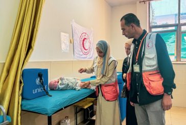 الهلال الأحمر يعلن مشاركته في حملة التطعيم الاستدراكية عبر عياداته ونقاطه الطبية في قطاع غزة