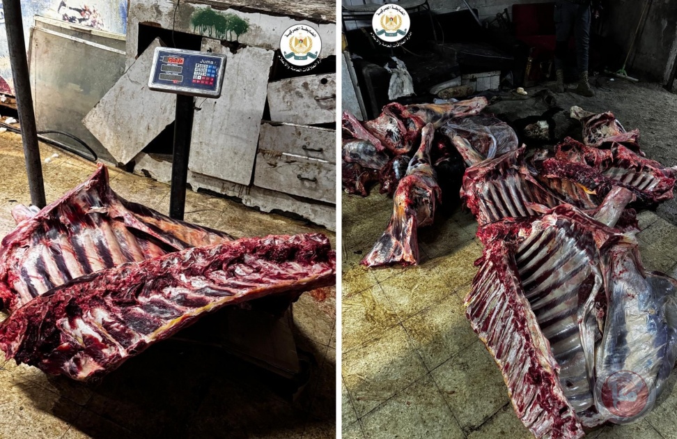 ضبط حوالي 600 كيلو لحوم غير صالحة للاستهلاك في محافظة الخليل