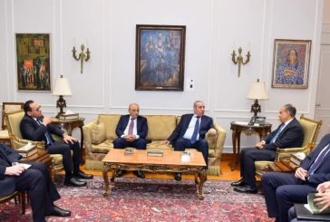 الشيخ واللواء ماجد فرج يلتقيان وزير الخارجية المصري ومدير المخابرات