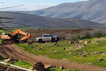 الاحتلال يشق طريقًا استيطانيًا جديدًا في عاطوف بالأغوار الشمالية