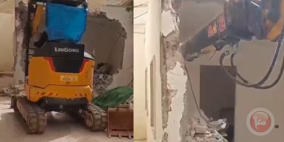 فيديو- بلدية الاحتلال تجبر مقدسيا على هدم منزله ببلدة بيت حنينا
